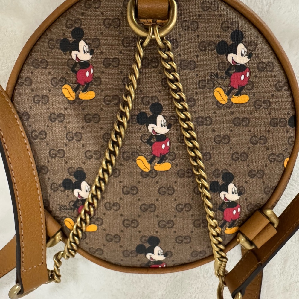 Gucci Brown Mickey Mouse Backpack - Picture 5 of 8